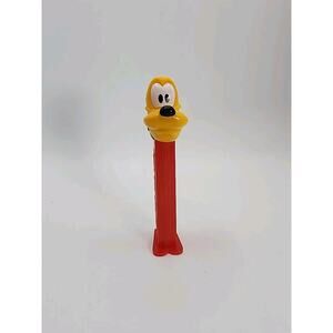 Disney Pluto Pez Dispenser Red Stem with Feet & Green Collar Made in Slovenia